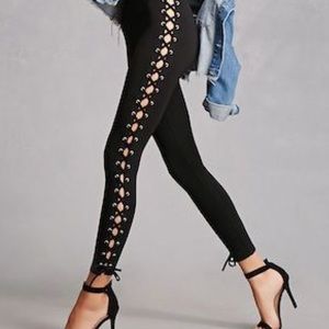 Lace Up  Pants